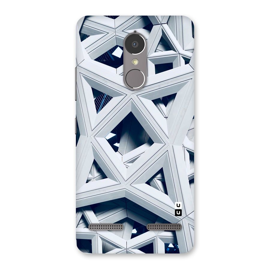 Abstract White Lines Back Case for Lenovo K6 Power