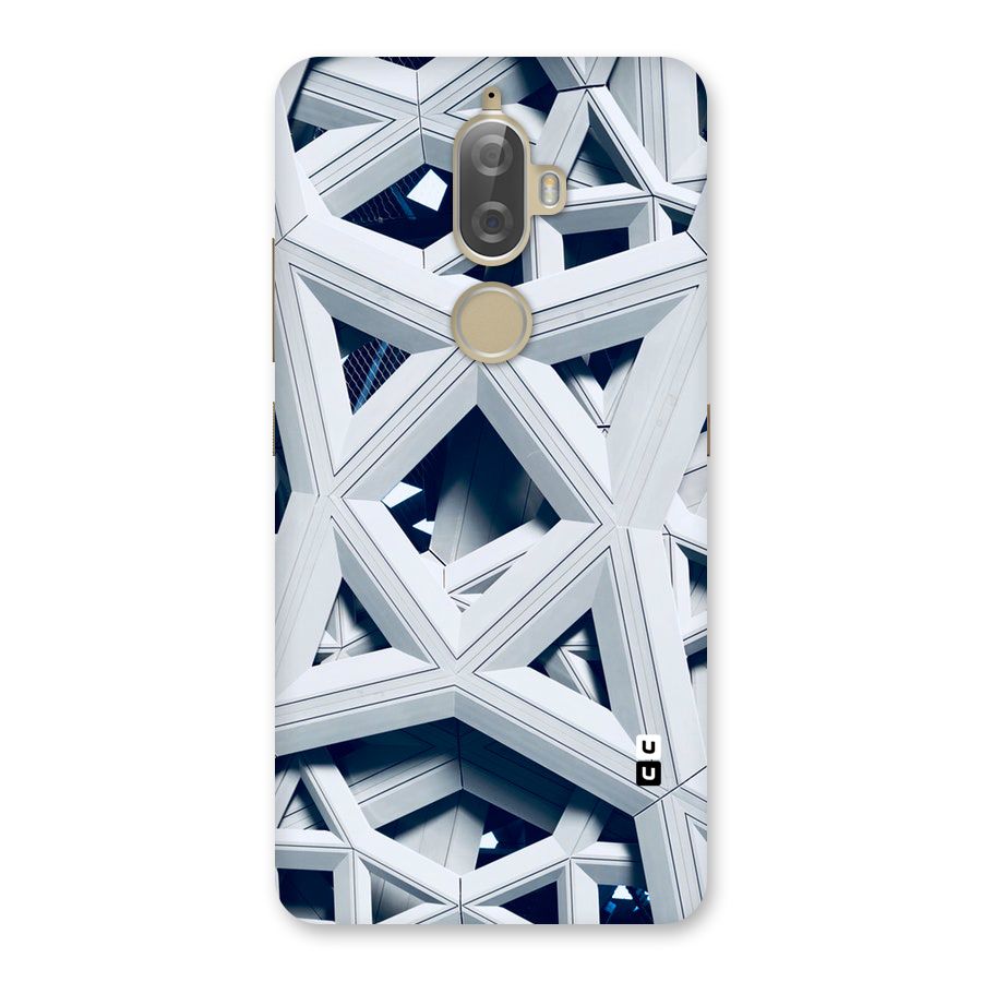Abstract White Lines Back Case for Lenovo K8 Plus