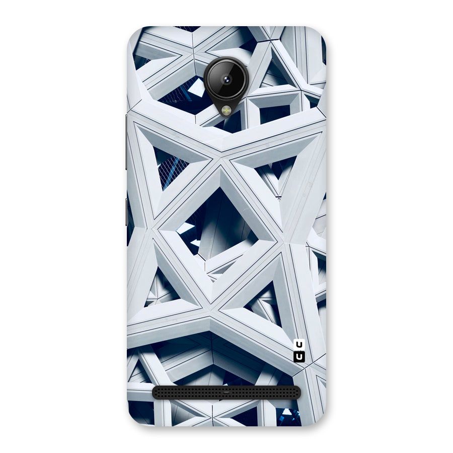 Abstract White Lines Back Case for Lenovo C2