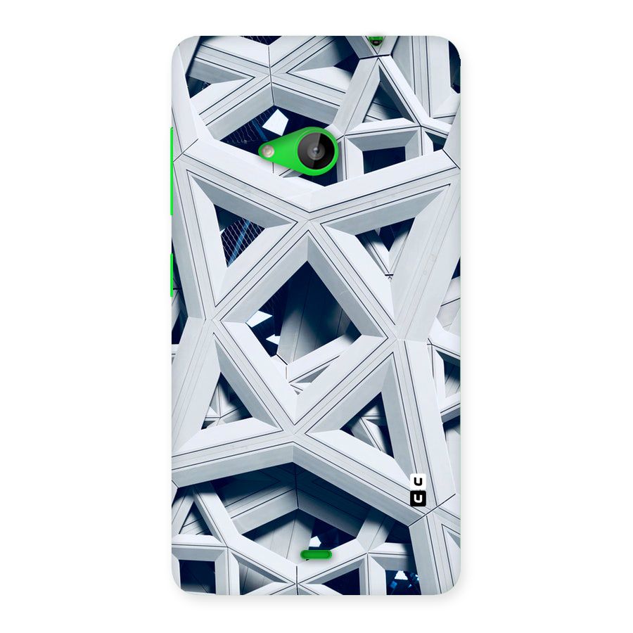 Abstract White Lines Back Case for Lumia 535