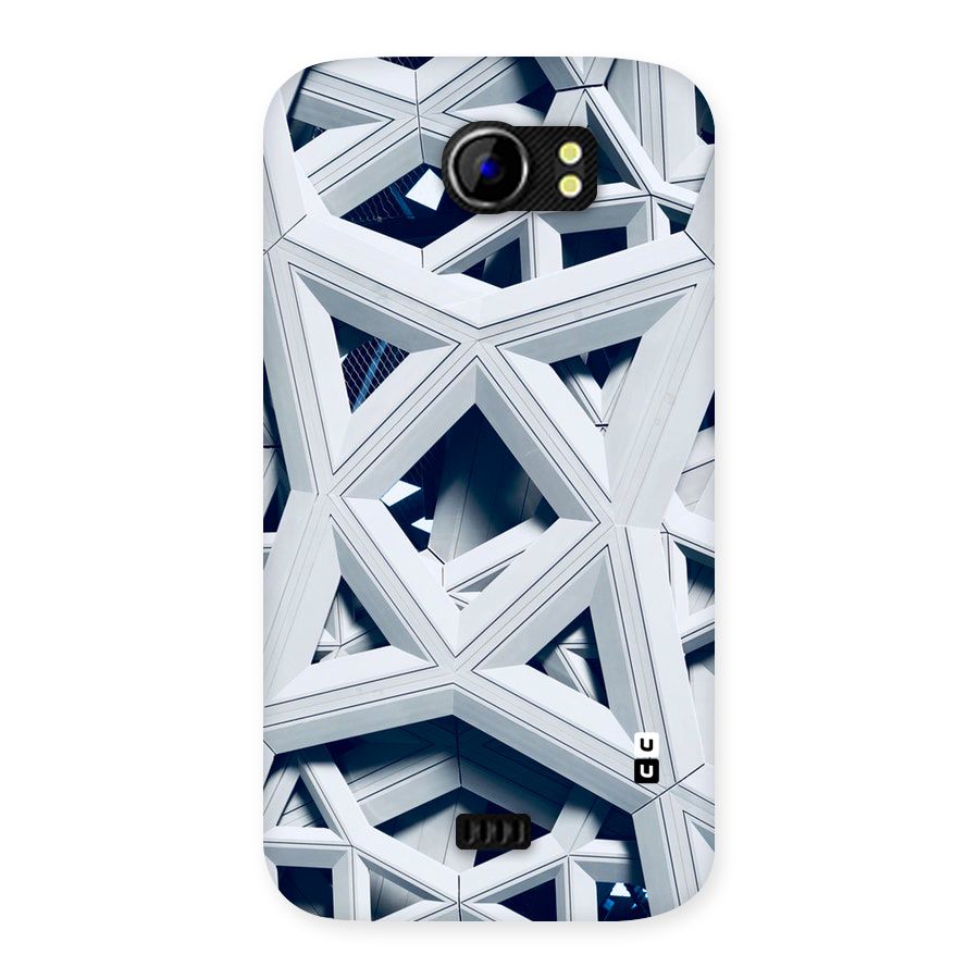 Abstract White Lines Back Case for Micromax Canvas 2 A110