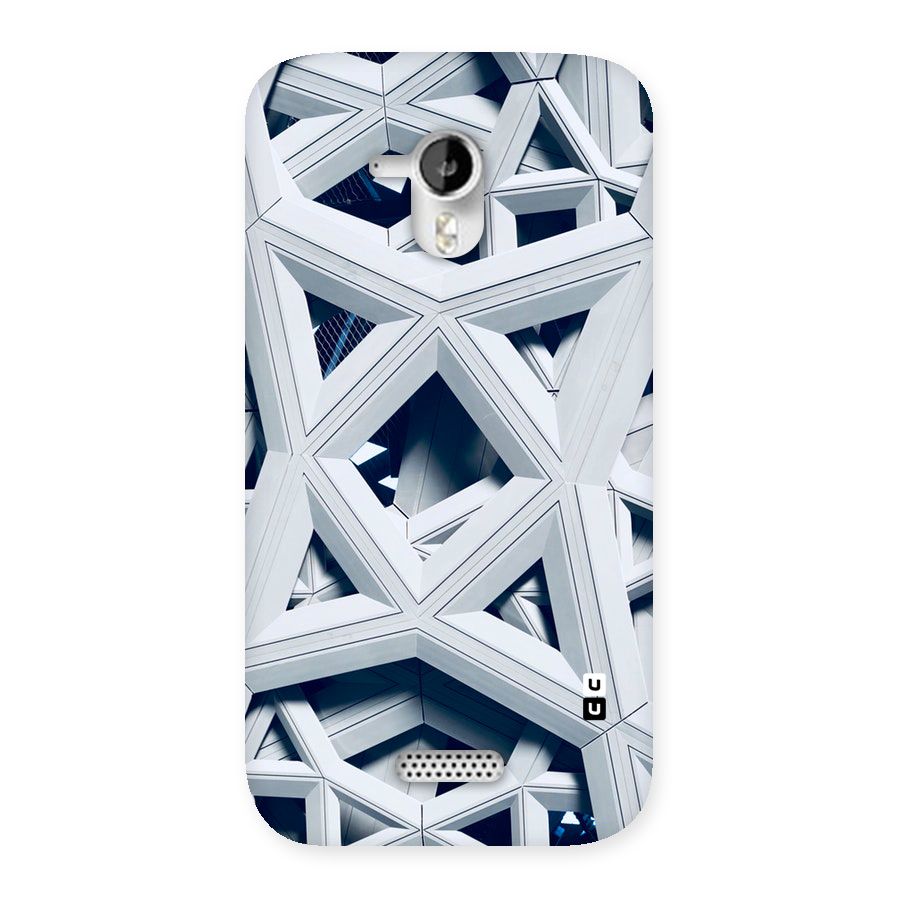 Abstract White Lines Back Case for Micromax Canvas HD A116