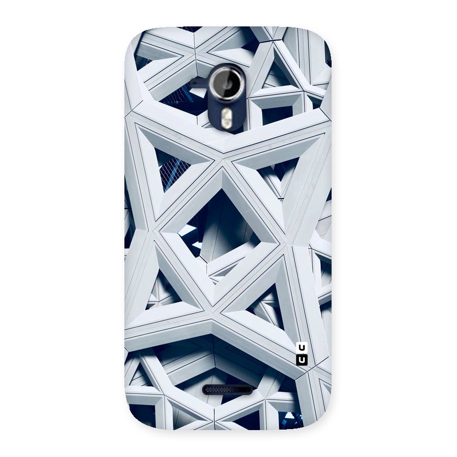Abstract White Lines Back Case for Micromax Canvas Magnus A117