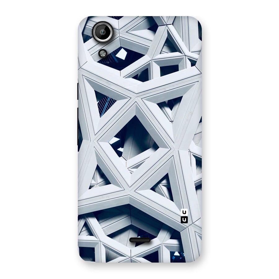 Abstract White Lines Back Case for Micromax Canvas Selfie Lens Q345
