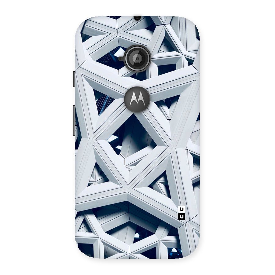 Abstract White Lines Back Case for Moto E 2nd Gen