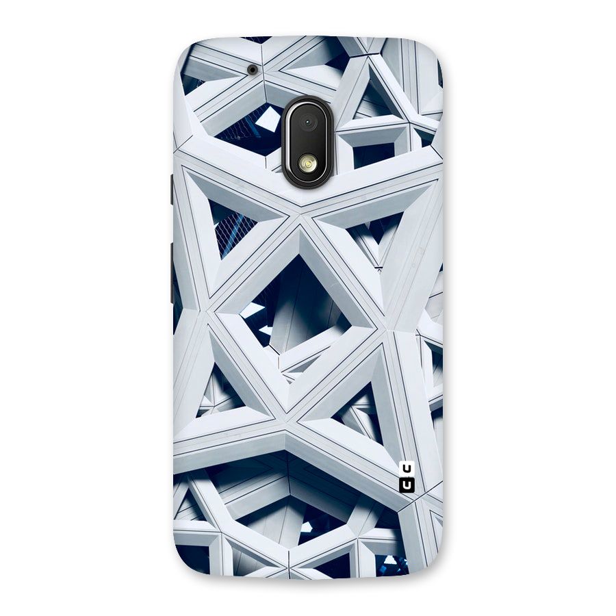 Abstract White Lines Back Case for Moto G4 Play