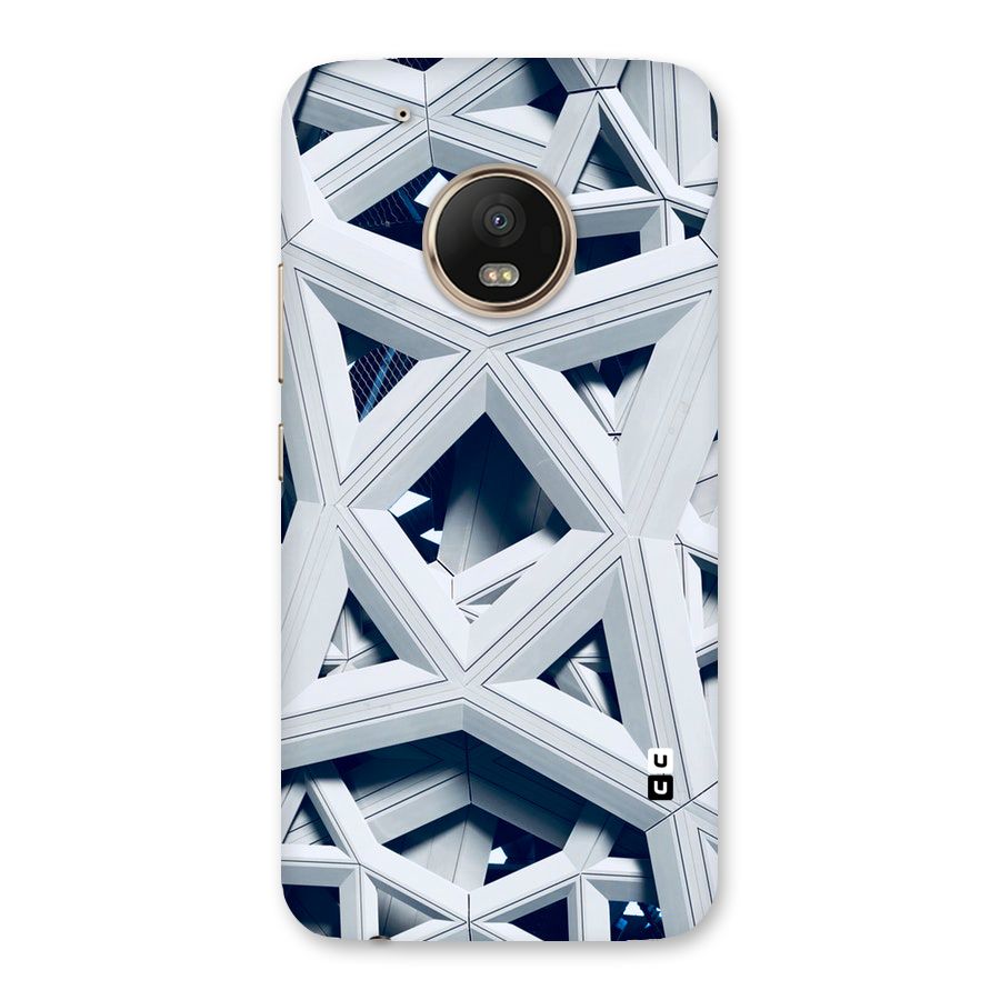 Abstract White Lines Back Case for Moto G5 Plus