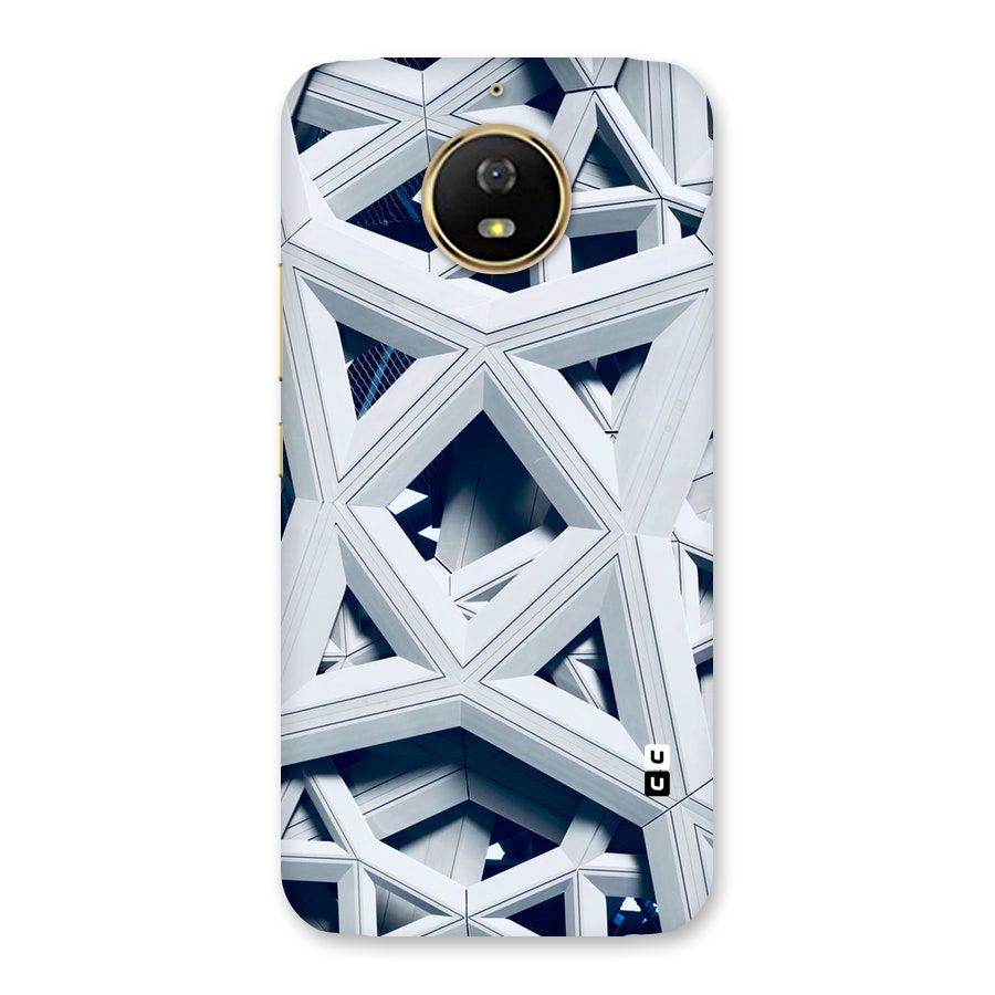 Abstract White Lines Back Case for Moto G5s