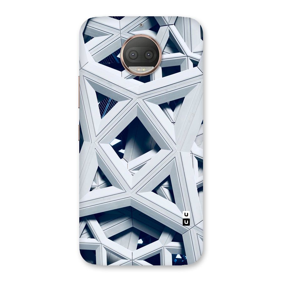 Abstract White Lines Back Case for Moto G5s Plus