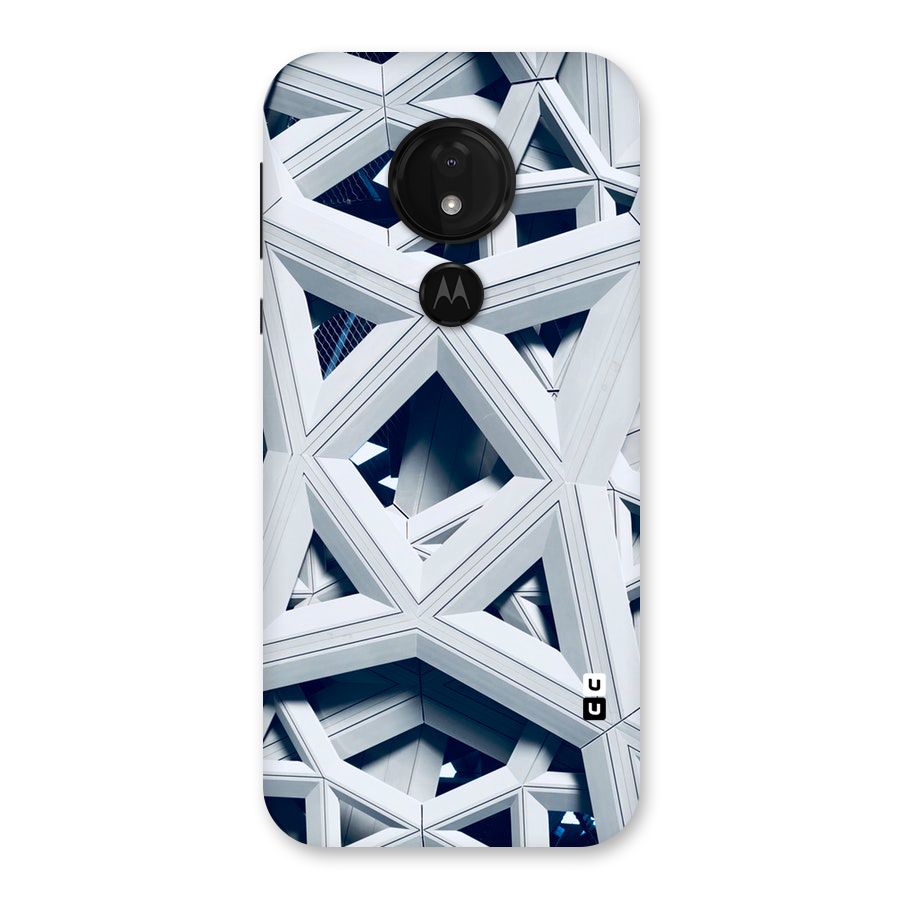 Abstract White Lines Back Case for Moto G7 Power