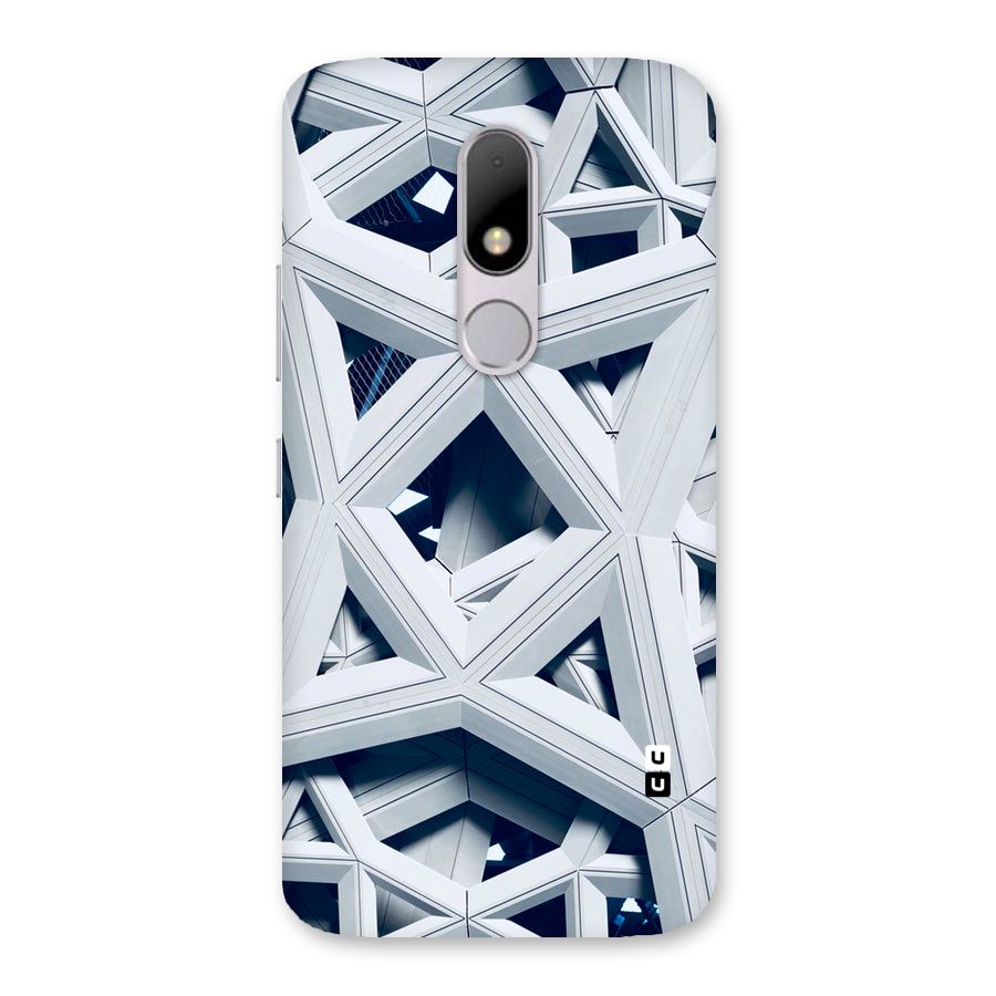Abstract White Lines Back Case for Moto M