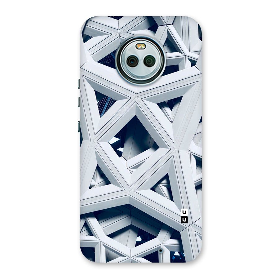 Abstract White Lines Back Case for Moto X4