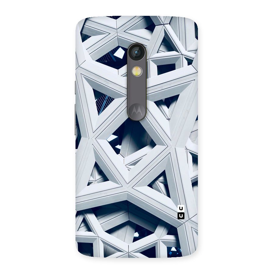 Abstract White Lines Back Case for Moto X Play