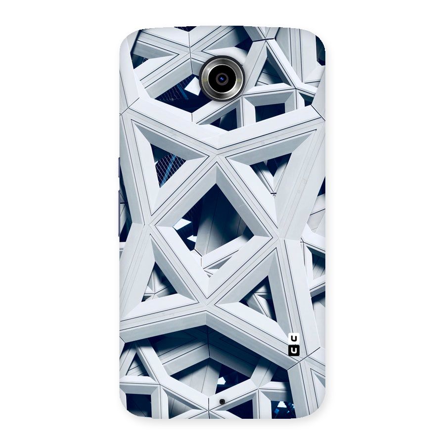 Abstract White Lines Back Case for Nexsus 6