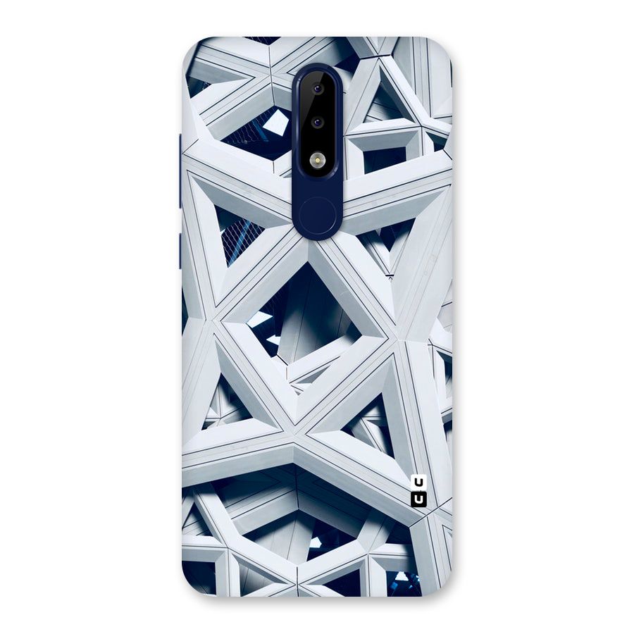 Abstract White Lines Back Case for Nokia 5.1 Plus