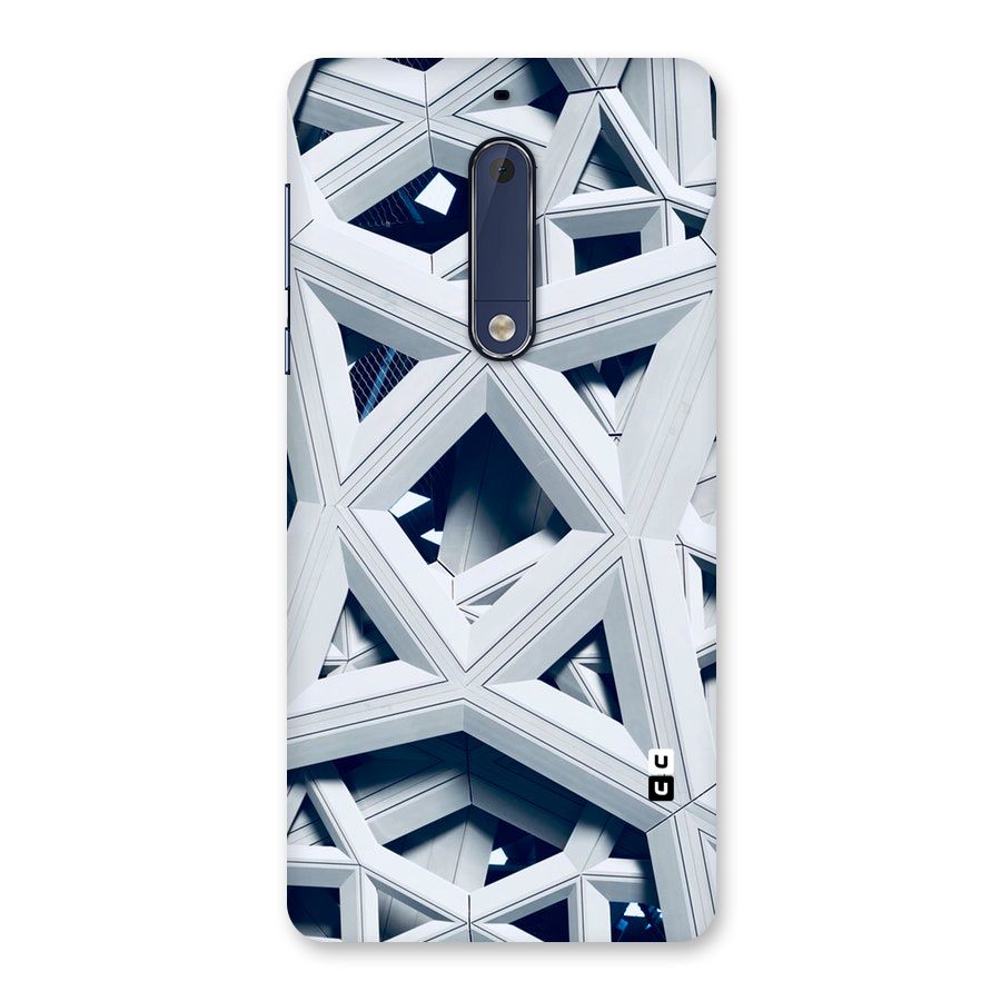 Abstract White Lines Back Case for Nokia 5
