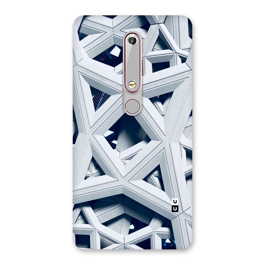 Abstract White Lines Back Case for Nokia 6.1