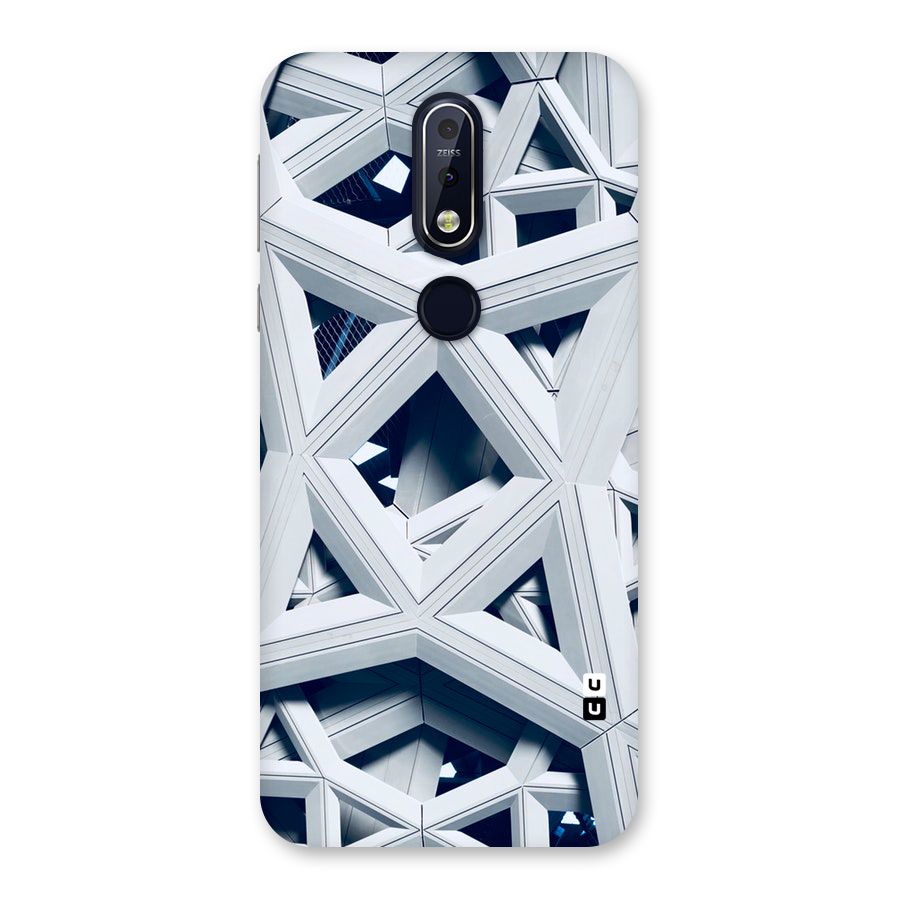 Abstract White Lines Back Case for Nokia 7.1