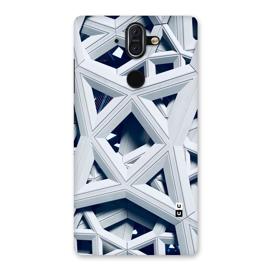 Abstract White Lines Back Case for Nokia 8 Sirocco
