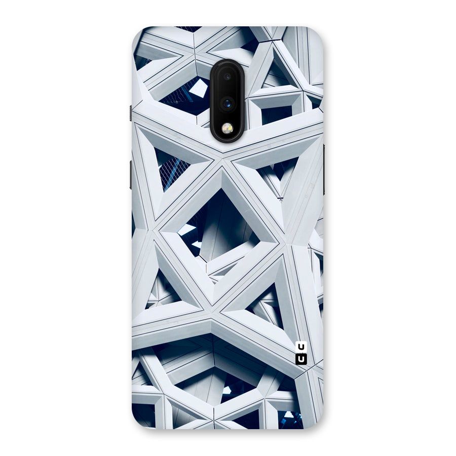 Abstract White Lines Back Case for OnePlus 7