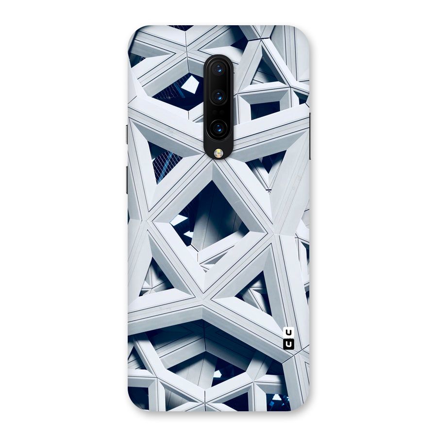 Abstract White Lines Back Case for OnePlus 7 Pro