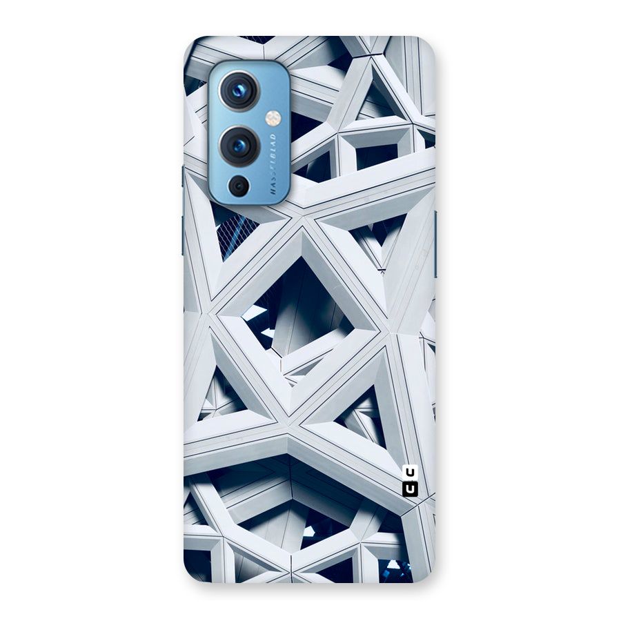 Abstract White Lines Back Case for OnePlus 9