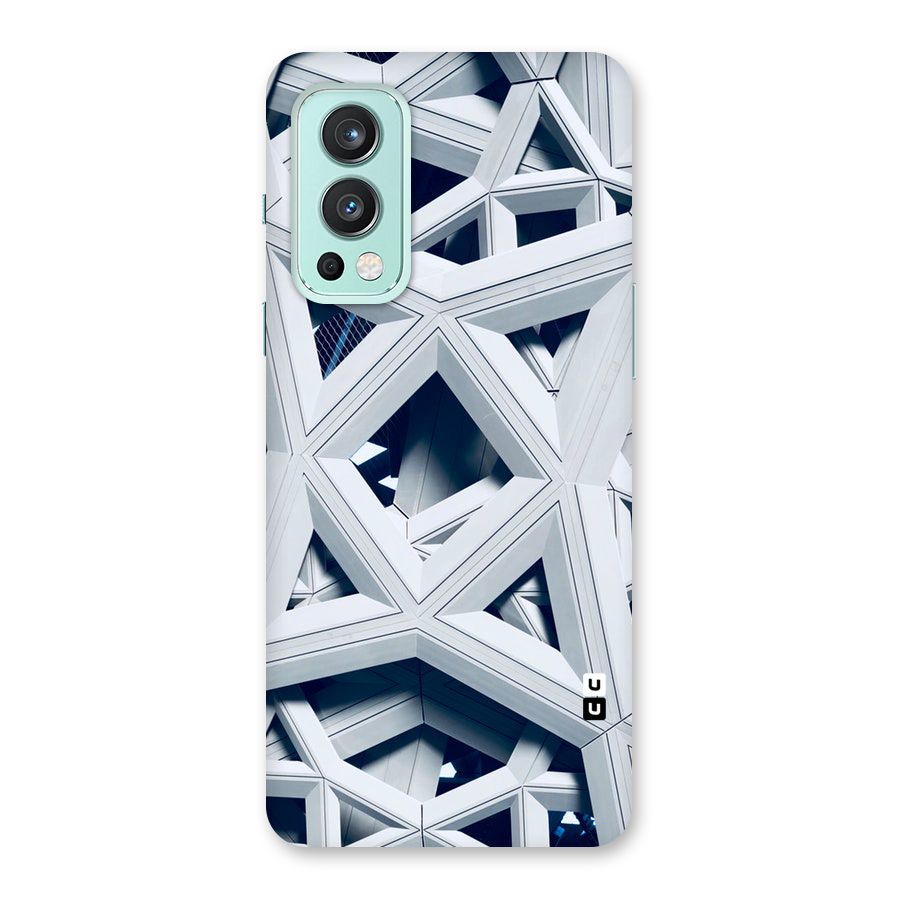 Abstract White Lines Back Case for OnePlus Nord 2 5G