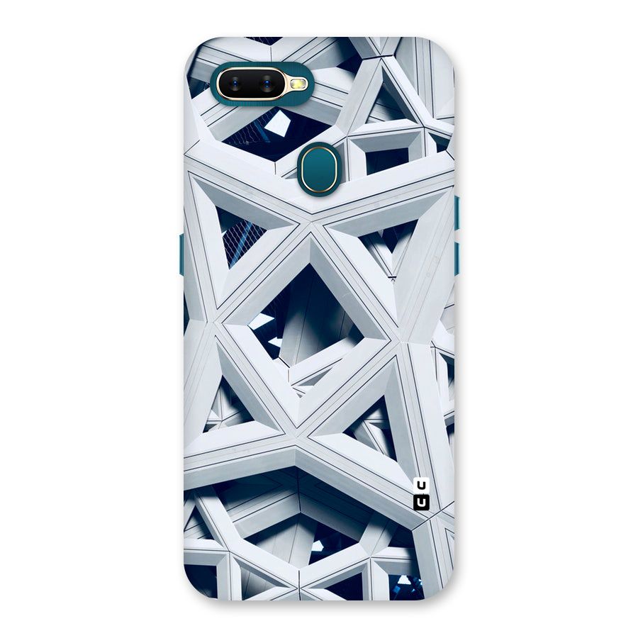 Abstract White Lines Back Case for Oppo A11k