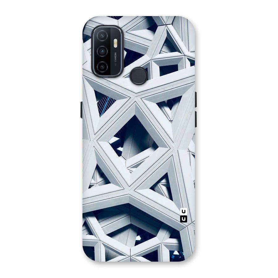 Abstract White Lines Back Case for Oppo A32