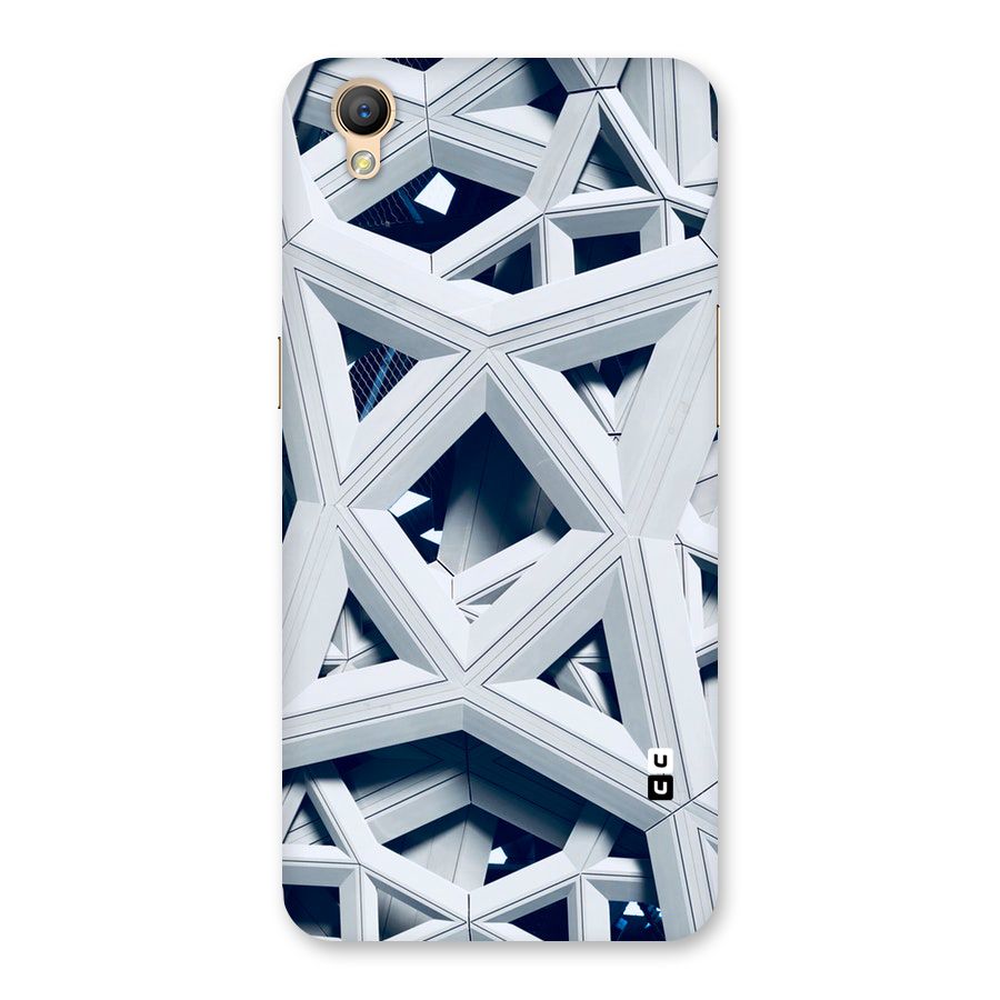 Abstract White Lines Back Case for Oppo A37