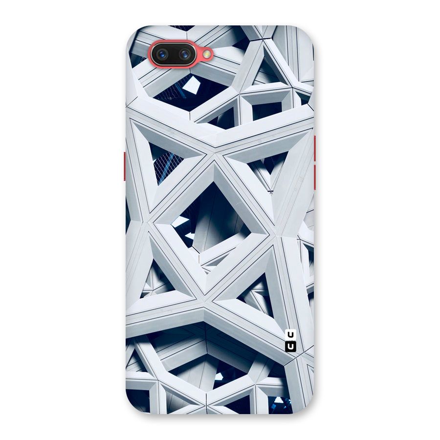 Abstract White Lines Back Case for Oppo A3s