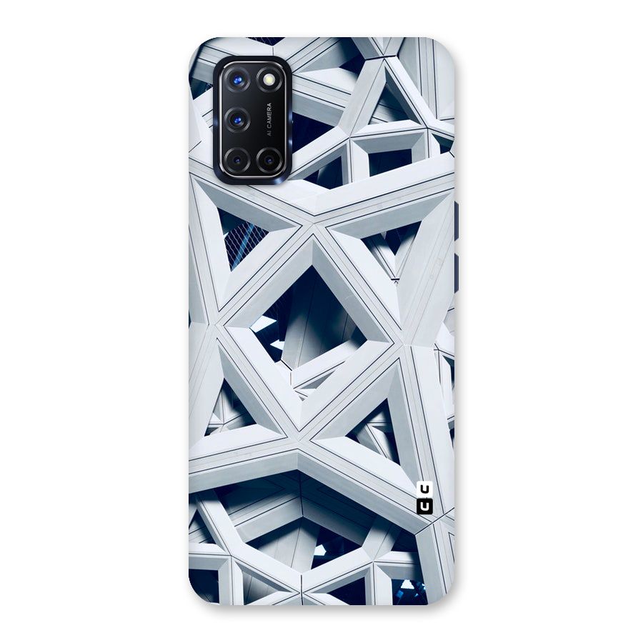Abstract White Lines Back Case for Oppo A52