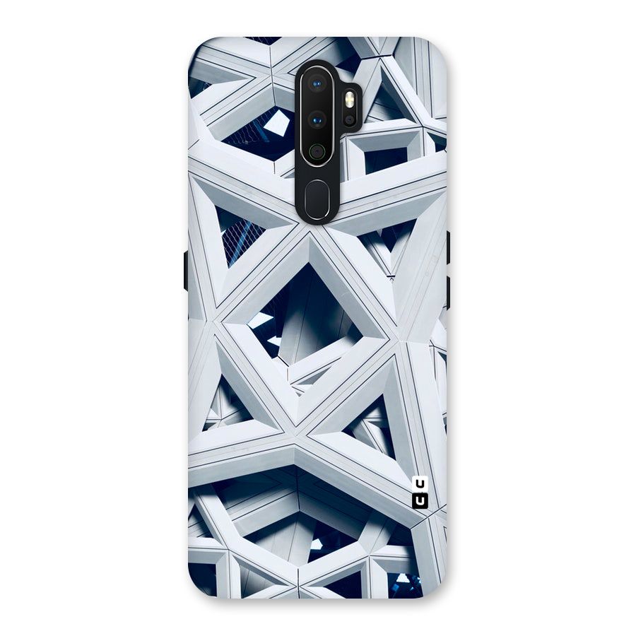 Abstract White Lines Back Case for Oppo A5 (2020)