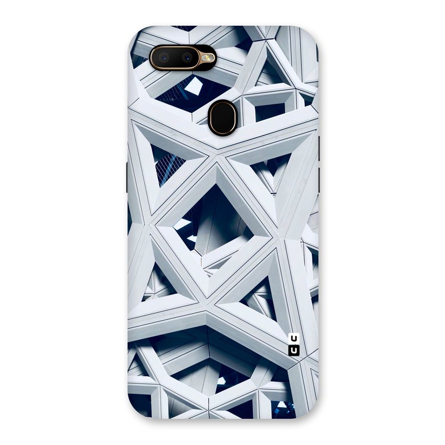 Abstract White Lines Back Case for Oppo A5s