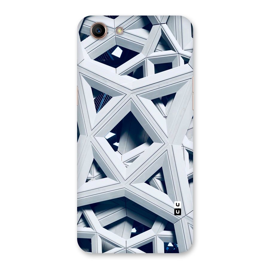 Abstract White Lines Back Case for Oppo A83 (2018)