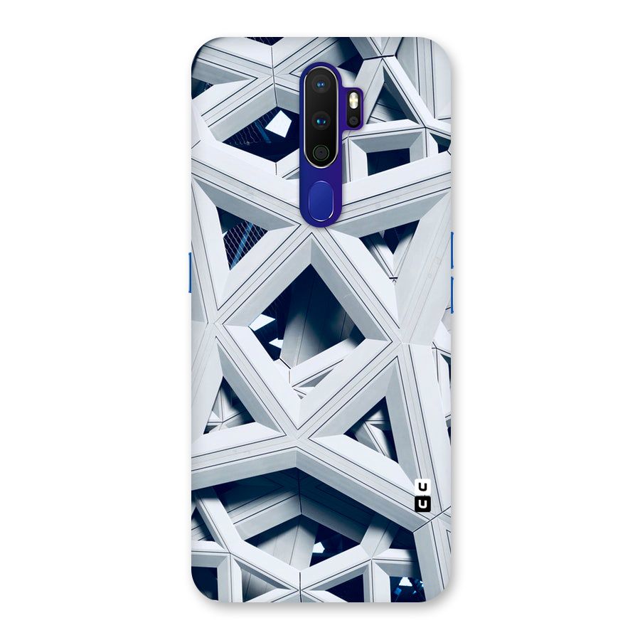 Abstract White Lines Back Case for Oppo A9 (2020)