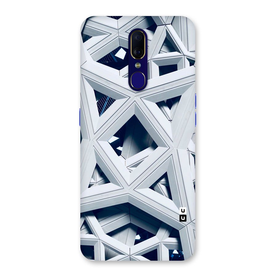 Abstract White Lines Back Case for Oppo F11