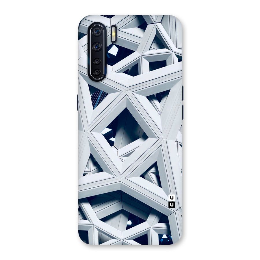 Abstract White Lines Back Case for Oppo F15