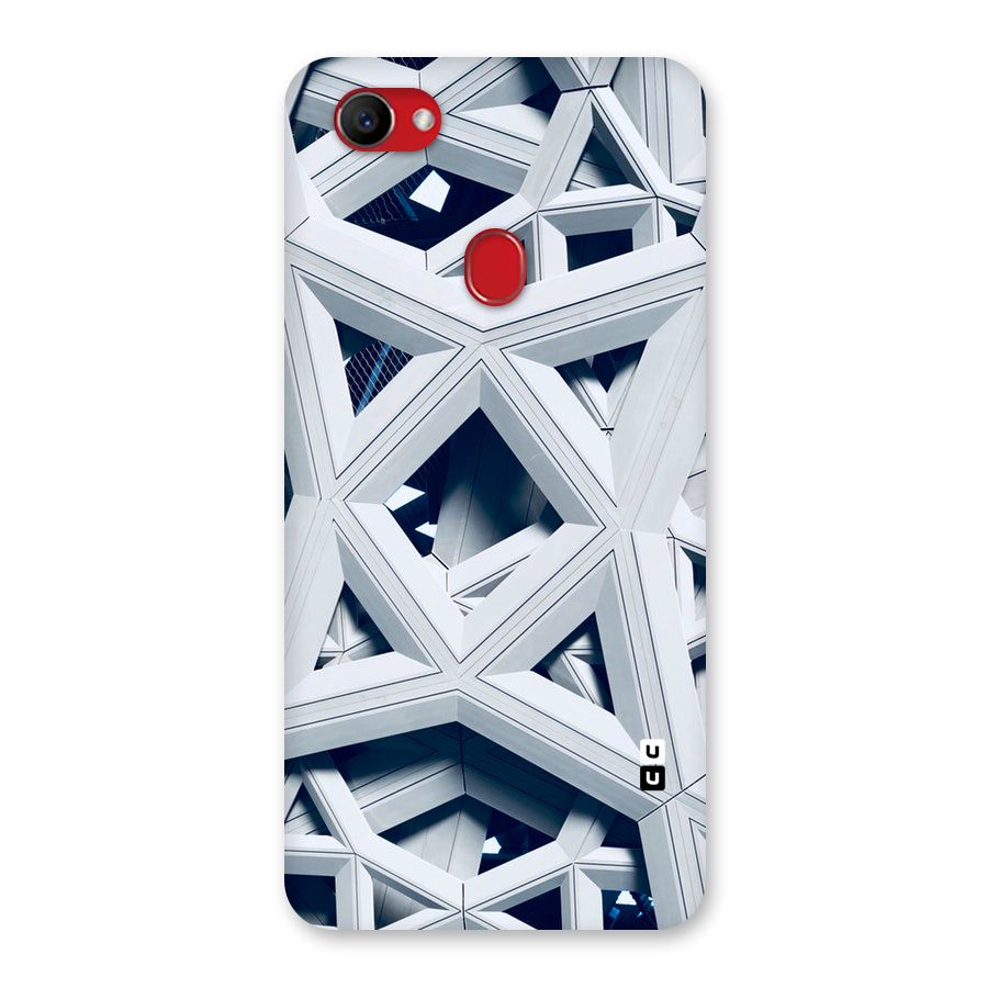 Abstract White Lines Back Case for Oppo F7