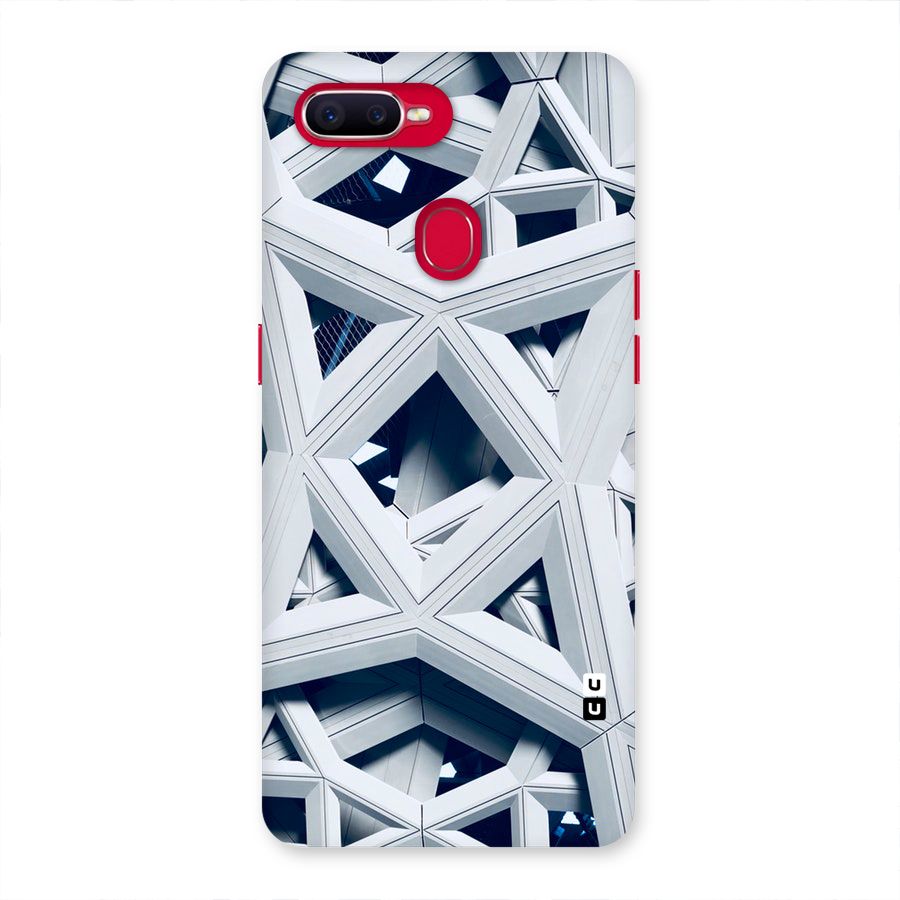 Abstract White Lines Back Case for Oppo F9 Pro