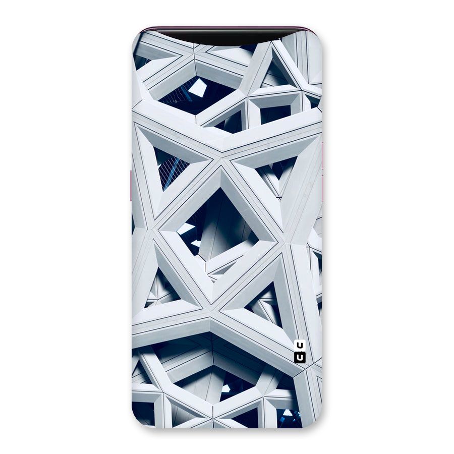 Abstract White Lines Back Case for Oppo Find X