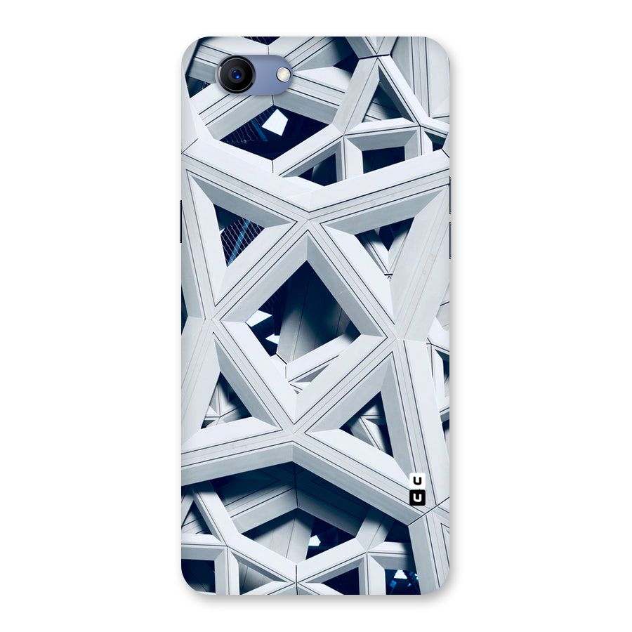 Abstract White Lines Back Case for Oppo Realme 1