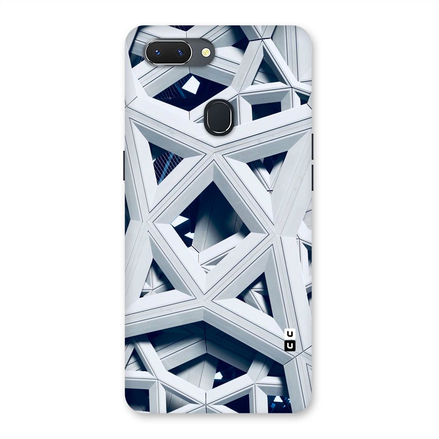 Abstract White Lines Back Case for Oppo Realme 2