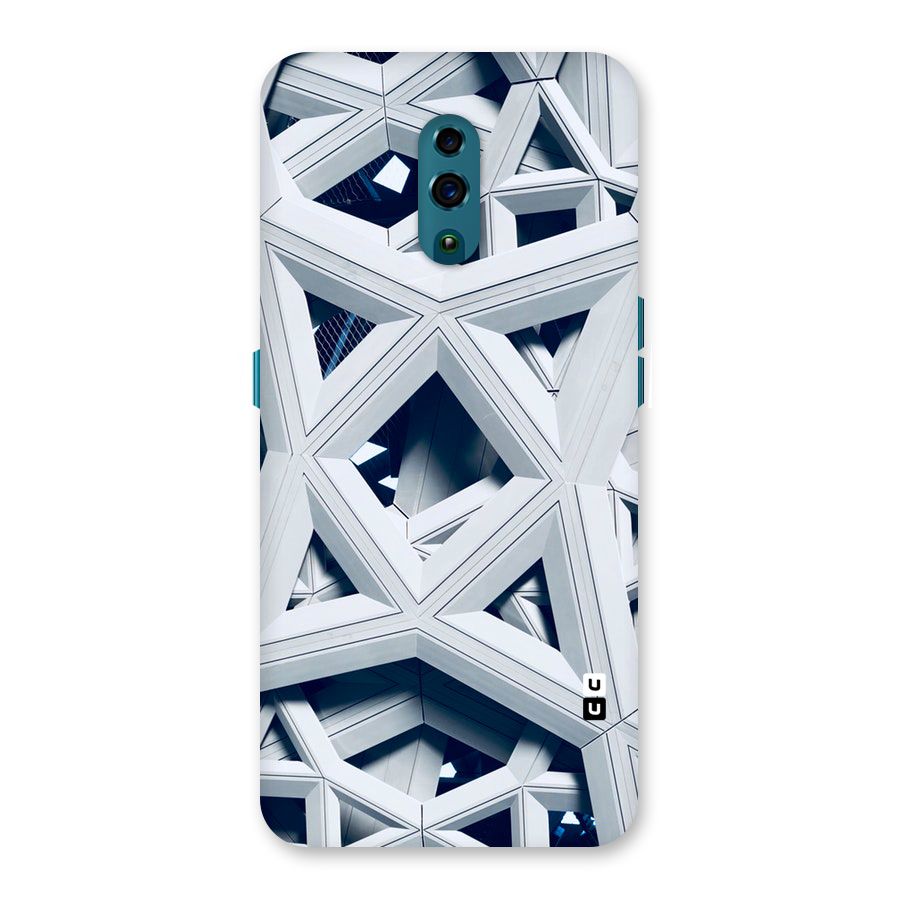 Abstract White Lines Back Case for Oppo Reno