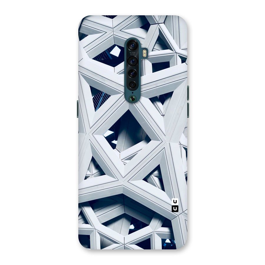 Abstract White Lines Back Case for Oppo Reno2