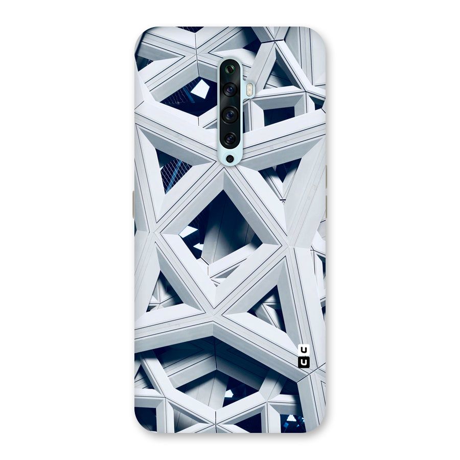 Abstract White Lines Back Case for Oppo Reno2 F