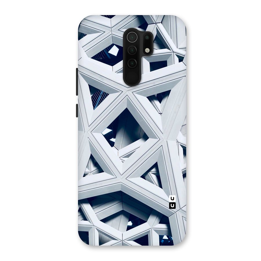 Abstract White Lines Back Case for Poco M2