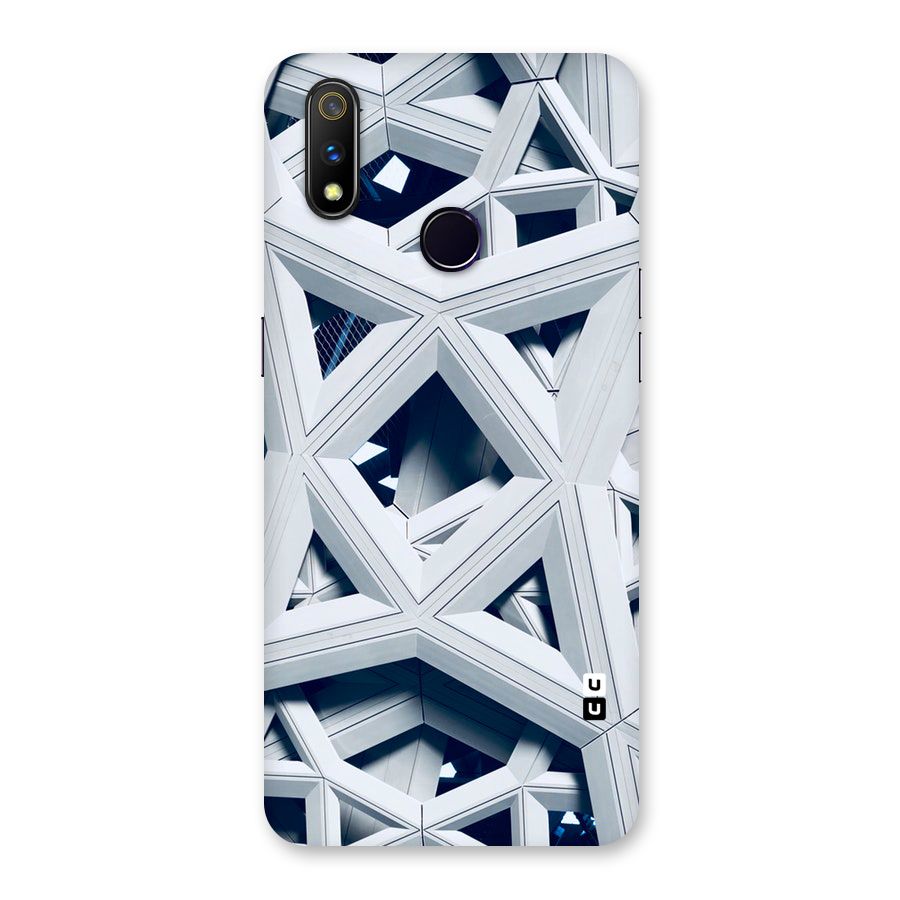 Abstract White Lines Back Case for Realme 3 Pro
