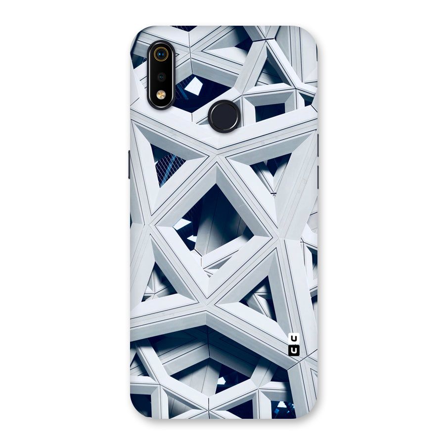 Abstract White Lines Back Case for Realme 3i