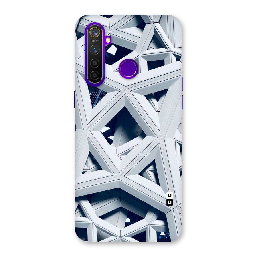 Abstract White Lines Back Case for Realme 5 Pro